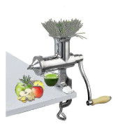 Manuell vetegräsjuicer i rostfritt stål Manuell spiral långsam press Fruktvetegräs Grönsaksapelsinjuice