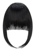 Clip In Hårfransar Extensions Franska Hårfransar Raka Hårfransar Hårstycken svarta