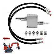 Minigrävare Hydraulisk Dämpventil Legerat Stål Hydraulisk Buffertventil för Maskin med 1 4 Tum Slang och M14x1.5