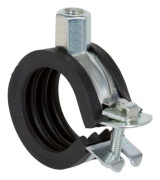 Fischer 512645, Rörklammer, Svart, Stål, 12 - 14 mm, 6,35 mm (0.25"), EPDM, Zink stål, M8/M10