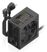 AISENS ASPC-500ATX-PSEBK strömförsörjningsenheter 500 W 20+4 pin ATX ATX Svart