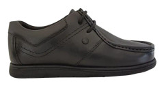 Pretty Green Barn/Barn Waltham Läder Moc Toe Platta Skolskor