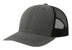 Atlantis Headwear Unisex Vuxen Sonic-S 6-panels strukturerad Trucker Grey Melange/Black One Size