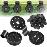 50 Pieces Plastic Clips for Shade Cloth, Tarp Fastening Clips, Special Clip with Plastic Eyelet, for Blackout Net, Shade Net, Fence Protection Net