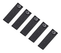 Elastisk midjeförlängare 83 mm 5-pack Svart 12 Black