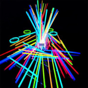 100-pack glowsticks armband, sj?lvlysande/flerfärgad
