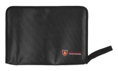 Fireproof Document Bag Silicone Fiberglass Fireproof Zipper Large Capacity Waterproof Money Pouch for Documents