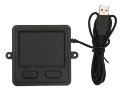 Trådbunden USB-pekplatta Inbäddningsbar Beröringskänslighet Multifunktionell Bärbar Pekplatta med 2 Tangenter för Affärskontorslaptop