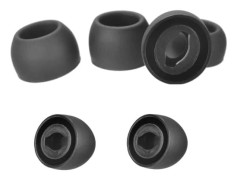 Silikonöronsnäckor Ersättningsset med 3 par - Säker passform för pendling, träning och resor, tre storlekar, kompatibel med Samsung Galaxy Buds Pro Svart 3 Black