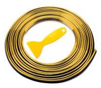 5M Dekorativa Flexibla Lister Trim Lister GULD guld