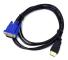 1.8m 1080P HDMI-compatible Male to VGA Male Video Converter Adapter Cable for HDTV DVD