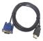 1.8m 1080P HDMI-compatible Male to VGA Male Video Converter Adapter Cable for HDTV DVD