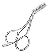 Ögonbrynssax i rostfritt stål med kam i silver, kompatibel med professionell ögonbrynsformning och trimning 21