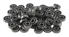 100 st 608- Skateboardlager, Rullager Silver Storlek: 8x22x7mm