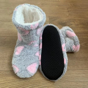 [02]Golvstrumpor för barn, fleecefodrade och förtjockade bomullsskor, varma golvkängor, varma bomullsskor för inomhusbruk Child 19cm