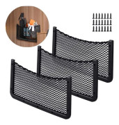 PCS Bilförvaringsnät 40 x 20 CM Fickorganisatörsväska för verktyg/husbilar/båtar/hem (elastiskt nät)