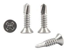 Förpackning med 200 självborrande försänkta Phillips-skruvar M4.2 x 25 mm i 304 rostfritt stål