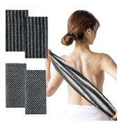 Blissal Exfoliating Shower Towel, Blissal Towel for Men and Women Black Set