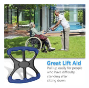 wxsp 1-piece - Contactless Standing Aid - Standing Aid for Seniors - Blue - ABS - Ergonomic
