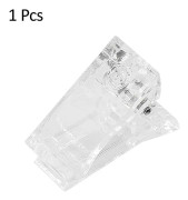 Akryl Nagelklipp Transparent Gel Snabbt Byggande Nageltippar Klämmor Nagelförlängning UV-klämmor Manikyr Konst Builder Verktygssats 1PC Transparent