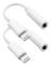 2-pack iPhone 3,5 mm hörlursadapter Lightning till 3,5 mm hörlurar/hörlursuttag ljudkonverterare med iPhone 14 13 12 11 Pro XR XS Max X 8 7...