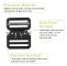 2-pack Military Grade Heavy Duty Tactical Belt Buckles in Black Zinc Alloy with Double Adjustable Metal Buckle (39mm)