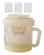 【LD】Yoghurtosttillverkningsset Professionellt yoghurtssilset Livsmedelsklassad köksapparat Lämplig kompatibel med handgjorda mejeriprodukter benvit1 off white1