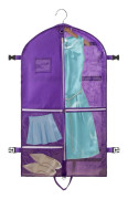 Garment Bag 110x60 cm with 5 Pockets Foldable Suit Bag Garment Bag/Clothes Protector / Garment Storage Purple purple