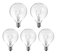 5 st vaxvärmarlampa E12 sockel glödlampa kandelaberlampa 25W lampa 7.00X4.00X4.00CM