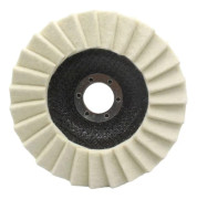 125/115 mm lamellskivor i fin ullfilt - polerhjul i ull för spegelblank yta för vinkelslip, polering av rostfritt stål/glas/sten 125mm 1pc