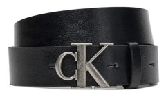 Calvin Klein Belt Monogram Metal Buckle 3.5cm Size 90