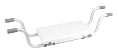 (SC) Justerbar badkarssits, badstol, icke-badkarstativ, duschstol kompatibel med seniorer, robust lastkapacitet 136 kg white gray