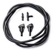 Vindrutespolarmunstycke Ersättning 4805742AB 5116079AA för Chrysler Dodge Jeep RAM svart