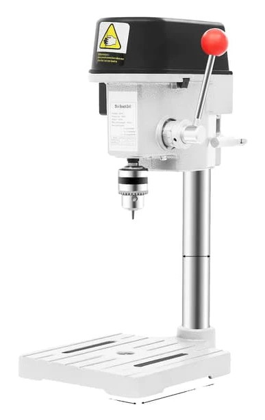 Bänkborrmaskin, Justerbar Hastighet, Hög Precision,Silver