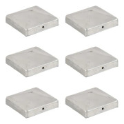 Stolphattar pyramid 6 st galvaniserad metall 91x91 mm