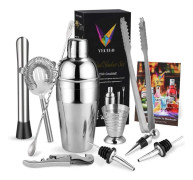 Cocktail Making Kit, 10-Piece Cocktail Shaker Set 750ML Cocktail Making Set