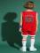 Michael Jordan nr 23 basketlinne set Chicago Bulls barn ungdom uniform W röd - Perfekt röd-Xin röd röd XS (110-120CM) Red XS (110-120CM)