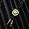 Fashion Western Cowboy Slips Glänsande Lång Stjärna Texas Bolo Tie