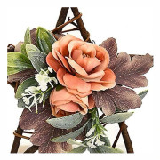 Juldekoration Mini Konstgjorda Blommor, Tillbehör Scen Femuddig Stjärna Girlang Rotting Cirkel