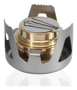 Mini spritbrännare Bärbar Koppar Aluminiumlegering Mässingsugn Mini Ultralätt för BBQ Picknick Matlagning - Grå grey