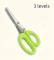 3-Layer Stainless Steel Kitchen Shears, Multifunctional Onion and Herb Cutter