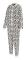 Linea Dam/Dam Leopardmönstrad Fleece Overall Nattkläder