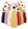 100x GLASFLASKOR DROPLA 330ml för juice, sirap, likör, lemonad, vatten 0,33L