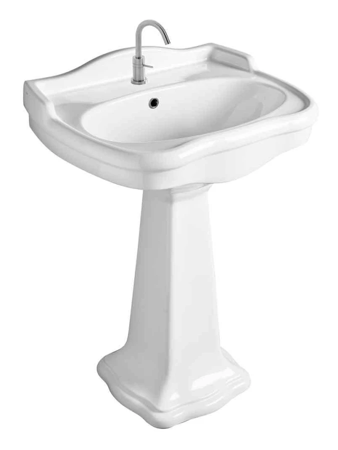 Tvättställ Lavabo Contea Retro med Pelare