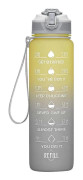 32/24 Oz Water Bottles with Removable Straw & Time Marker, Leakproof Motivational Sports Bottles