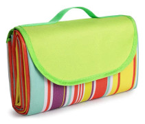 Vattentät stor picknickfilt 200x195cm sandfri bärbar med handtag för strandcamping