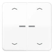 Jung BTCD17102PWW JUNG HOME-knapp 2-faldig med pilsymboler (BTCD17102PWW)