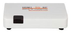 HDMI till RF koaxialomvandlare Adapter Box Stöd 480I/480P/576I/576P/720P/720I/1080I/1080P (100-240V)EU