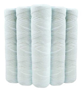 5-pack 9 3/4 tums anti-sediment vattenfilterpatroner - 20 mikron kompatibla med 10 tums filter