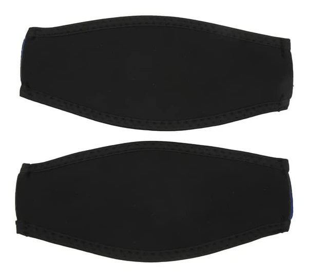 Black Neoprene Diving Mask Strap, Stabilizing Safety Protection 2 Pcs for Men and Women